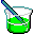 green beaker